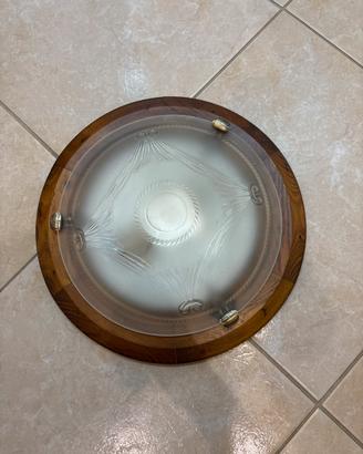 Plafoniera da Soffitto Vintage in Legno