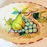 Piatto/Vassoio ovale in ceramica artistica