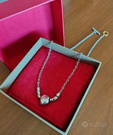 Collana granelli pepita argento 925 tipo Dodo