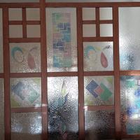 Interparete in vetro  colorato  modello Venezia