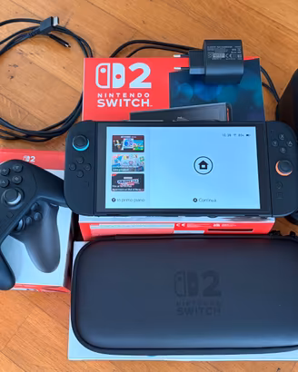 Nintendo Switch 2 + Pro Controller + Custodia