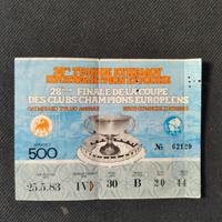 BIGLIETTI JUVENTUS COPPA DEI CAMPIONI 82/83