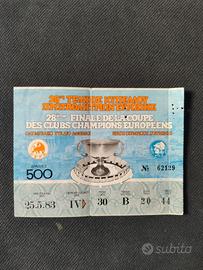 BIGLIETTI JUVENTUS COPPA DEI CAMPIONI 82/83