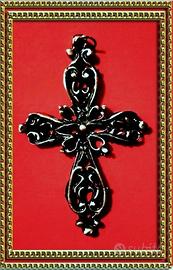 CIONDOLO *NUOVO* CROCE GOTICA *STILE ANTICATO*