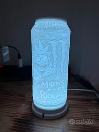 Lampada monster Rick and Morty realizzata in 3D