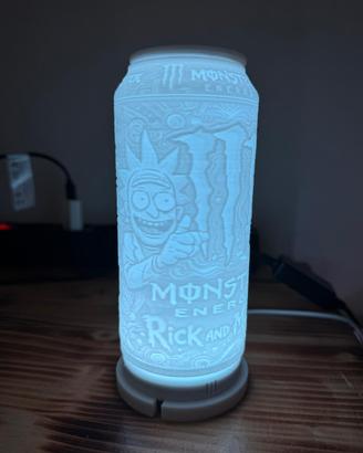 Lampada monster Rick and Morty realizzata in 3D