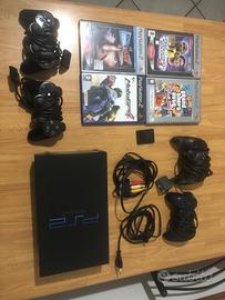 Play Station 2 + 4 Videogiochi + 4 Joystick + Cavi
