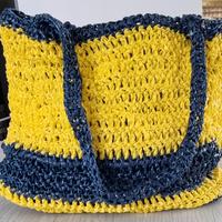 borsa in “Rafia” bicolore