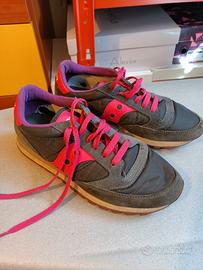 Saucony 2024 grigie fucsia