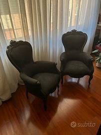 Poltrone d'arredamento in tessuto