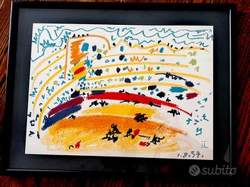 Litografia Pablo Picasso “Tori e Toreri”