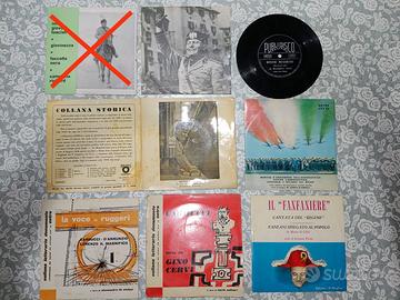 mini lotto vinili Duce Benito Mussolini