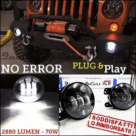 Fari FENDINEBBIA LED JEEP WRANGLER JK 4'' 6500K