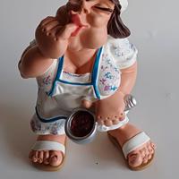 Statuina cuoca vintage