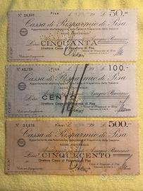 Banconote- ASSEGNI A TAGLIO FISSO - 1944 RSI