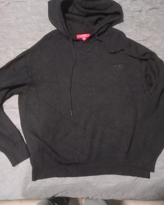 felpa con cappuccio guess 