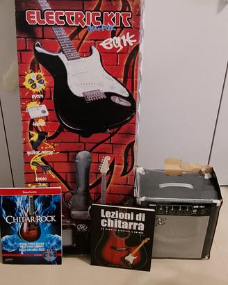 Chitarra elettrica sx con ampli