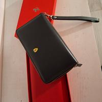 portafogli Ferrari in pelle nera