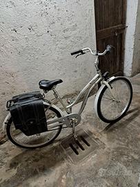 Ricicletta - City Bike donna - con borse ecopelle