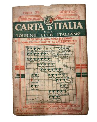 CARTINE TOURING CLUB ITALIANO 1935 - 1940.