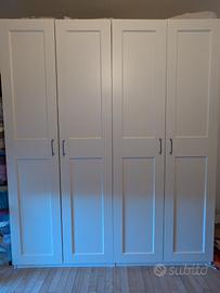 Ante GRIMO bianche per armadio Ikea PAX 50x229