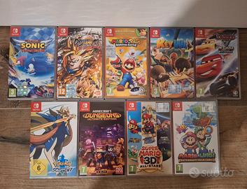 Giochi Nintendo Switch Mario/Pokemon/Minecraft 