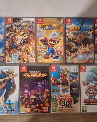 Giochi Nintendo Switch Mario/Pokemon/Minecraft 