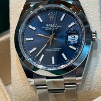 Rolex Datejust 126300 Nuovo 2024 41mm Oyster Blu