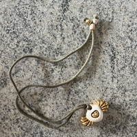 Collana THUN con cordino e cuore con ali