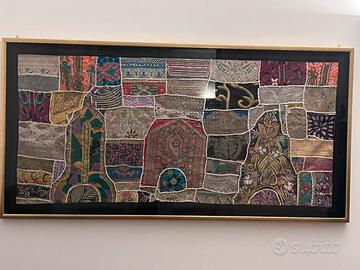 Pannello  ricamo indiano