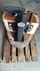 Design - incudine binario ferrovia nel legno