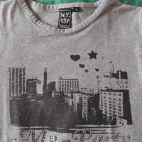 Maglia maniche lunghe grigia N. Y. city