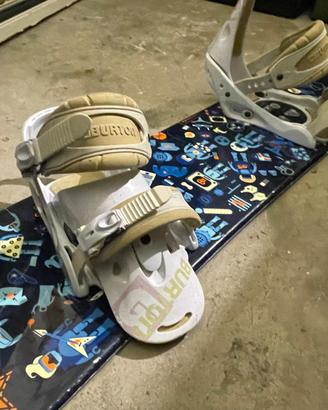 Snowboard salomon attacchi burton