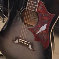 Epiphone Dove studio trans ebony Limited