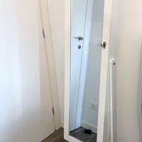 Specchio armadio portagioie bianco