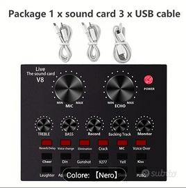 scheda audio effetti sonori effetti mixer