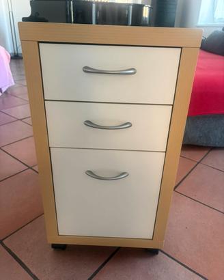 Cassettiera piccola con rotelle
