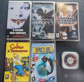 giochi PSP Simpson Football manager Heroes 2 Pes 9