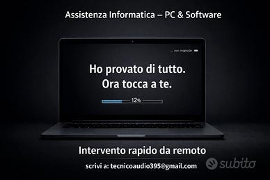 Tecnico informatico assistenza pc e software