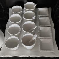 Vassoio per aperitivi, contenitori salse, shabby 