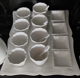 Vassoio per aperitivi, contenitori salse, shabby 