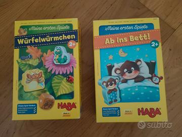Giochi Haba Ab ins Bett e Wurfelwurmchen