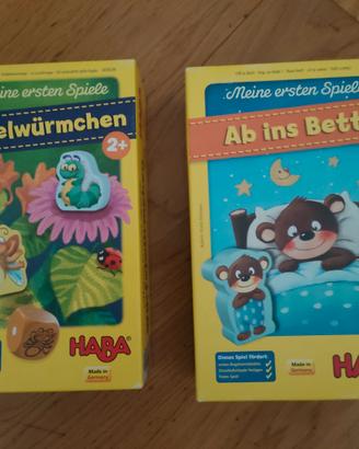 Giochi Haba Ab ins Bett e Wurfelwurmchen