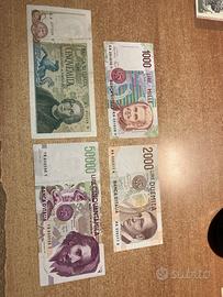 Lotto di 4 banconiste come da foto