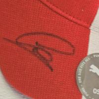 Cappellino Ferrari autografato Hamilton F1