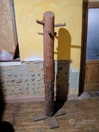 attaccapanni, appendiabiti in legno artigianale 