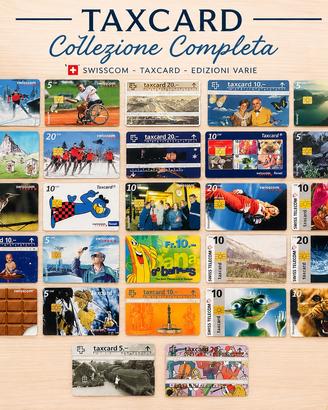 Collezione Taxcard svizzere originali