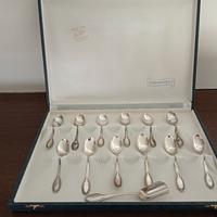 servizio cucchiaini in argento 800