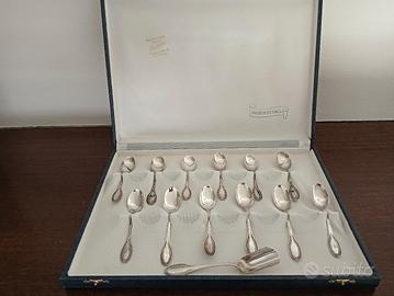 servizio cucchiaini in argento 800