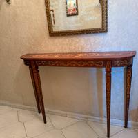 Consolle legno intarsiato.SOLO RITIRO